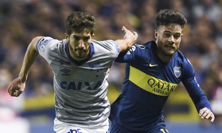 Boca x Cruzeiro, em 2018 Foto: EITAN ABRAMOVICH/AFP