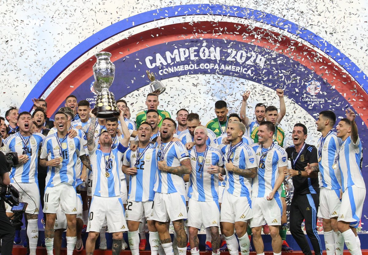 Argentina se consagra a maior campeã da história da Copa América (Foto: Reprodução/AFA)