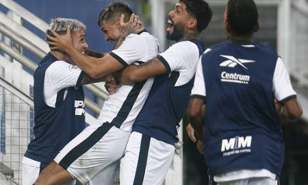 Mateo Ponte comemora o gol da vitóra alvinegra (Foto: Vitor Silva/Botafogo)