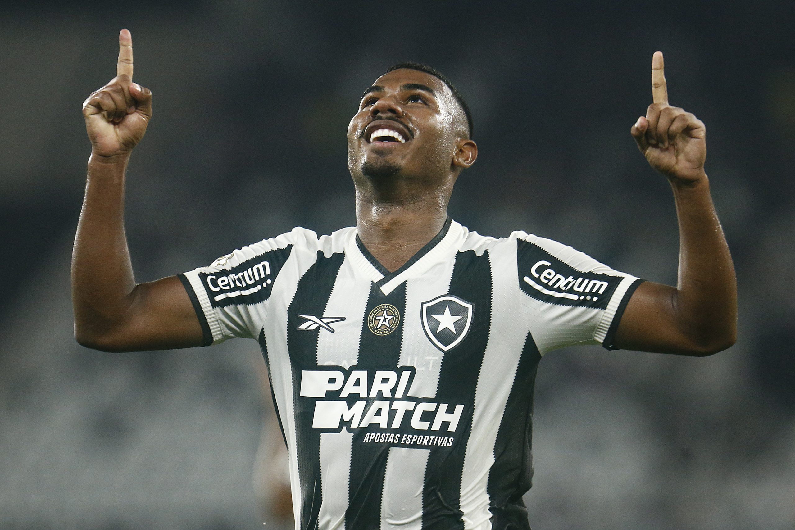 Cuiabano comemorando gol contra o Atlético. (Foto: Vítor Silva/Botafogo)