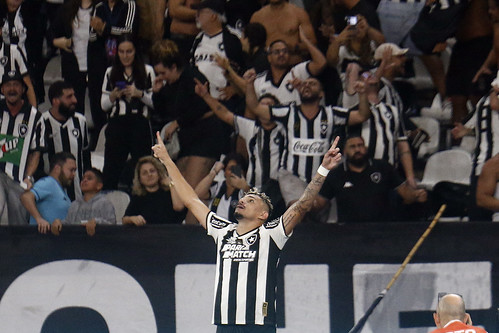 Tiquinho Soares marcou o gol da vitória sobre o Palmeiras (Foto: Vitor Silva/Botafogo)