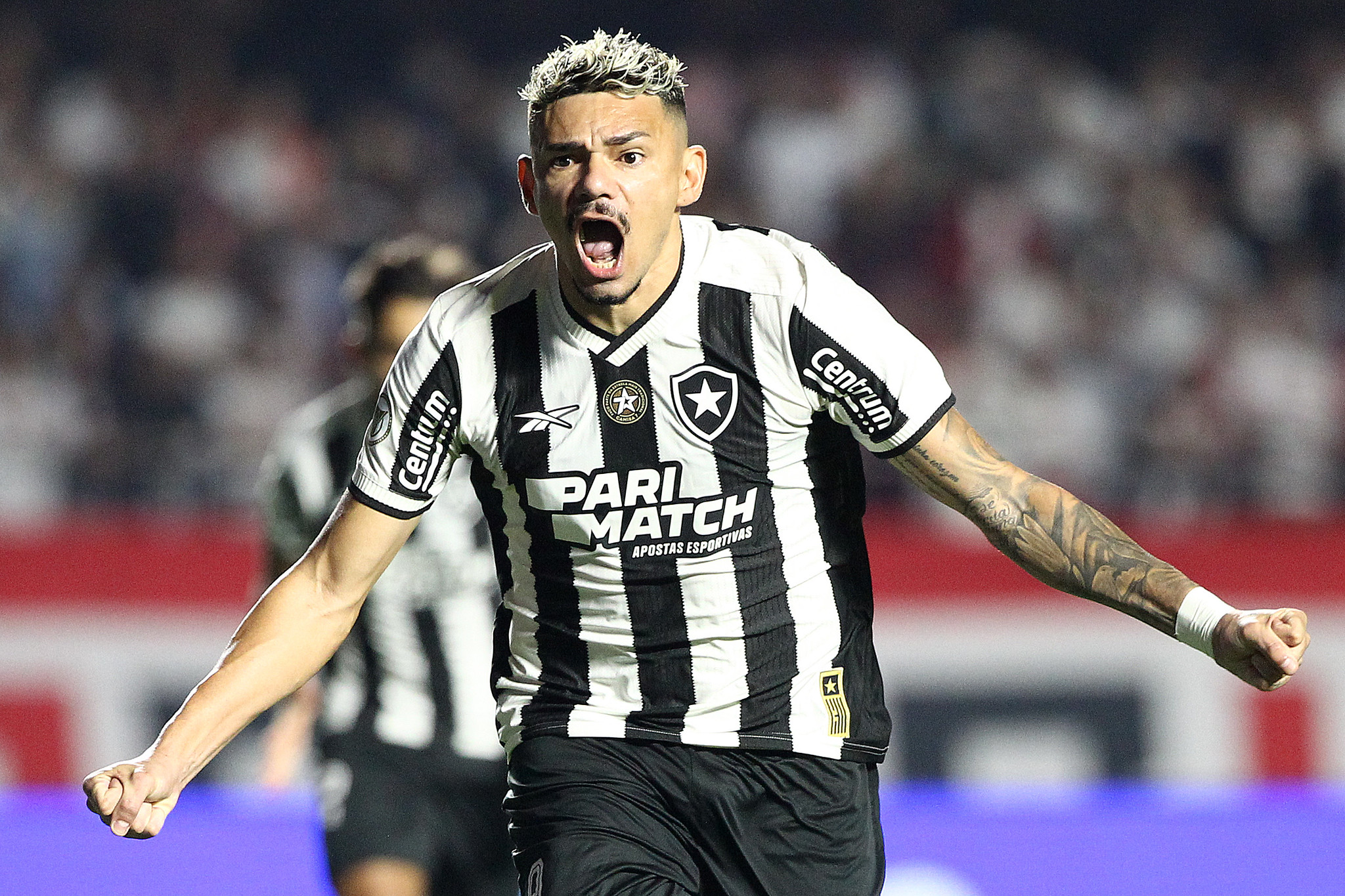 Tiquinho Soares participou dos dois gols do Botafogo. (Foto: Vitor Silva/Botafogo)