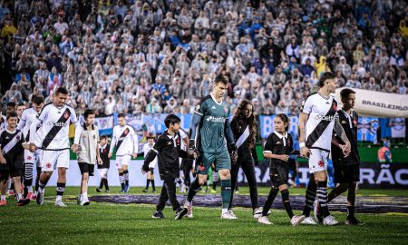 Time do Vasco em partida contra o Grêmio - 28/07/2024