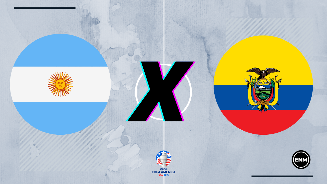 Argentina x Equador (Arte: ENM)