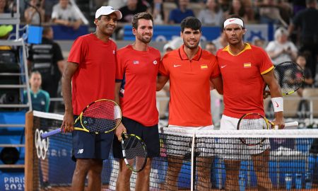 Americanos à esquerda e Nadal/Alcaraz à direita (Foto: Dubreuil/Kopatsch/Zimmer)