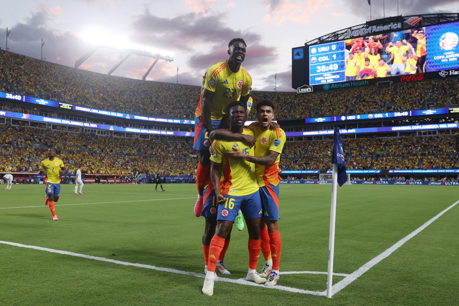 Colômbia bate Uruguai e volta a final da Copa América após 23 anos (Foto: Tim Nwachukwu/Getty Images)