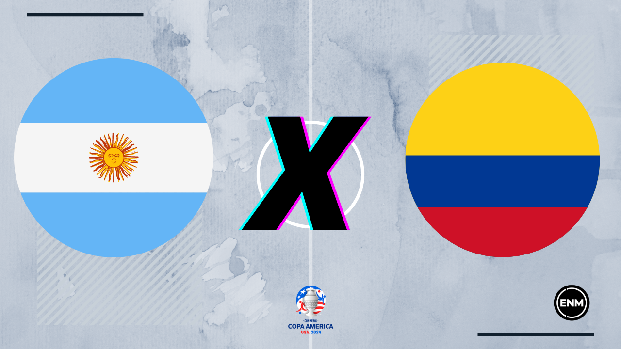 Argentina e Colômbia fazem final da Copa América (Arte: ENM)
