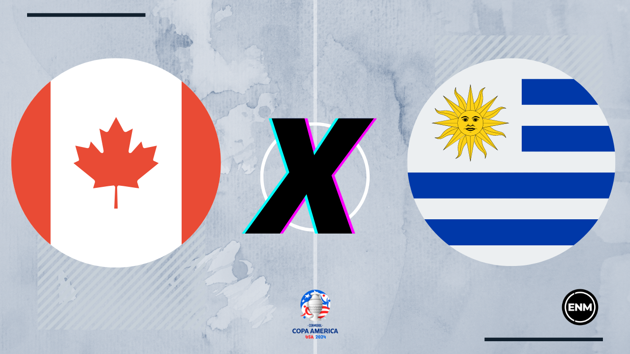 Canadá e Uruguai disputam 3° lugar da Copa América (Arte: ENM)