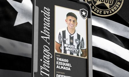 Thiago Almada BID. (Foto: divulgação/Botafogo)