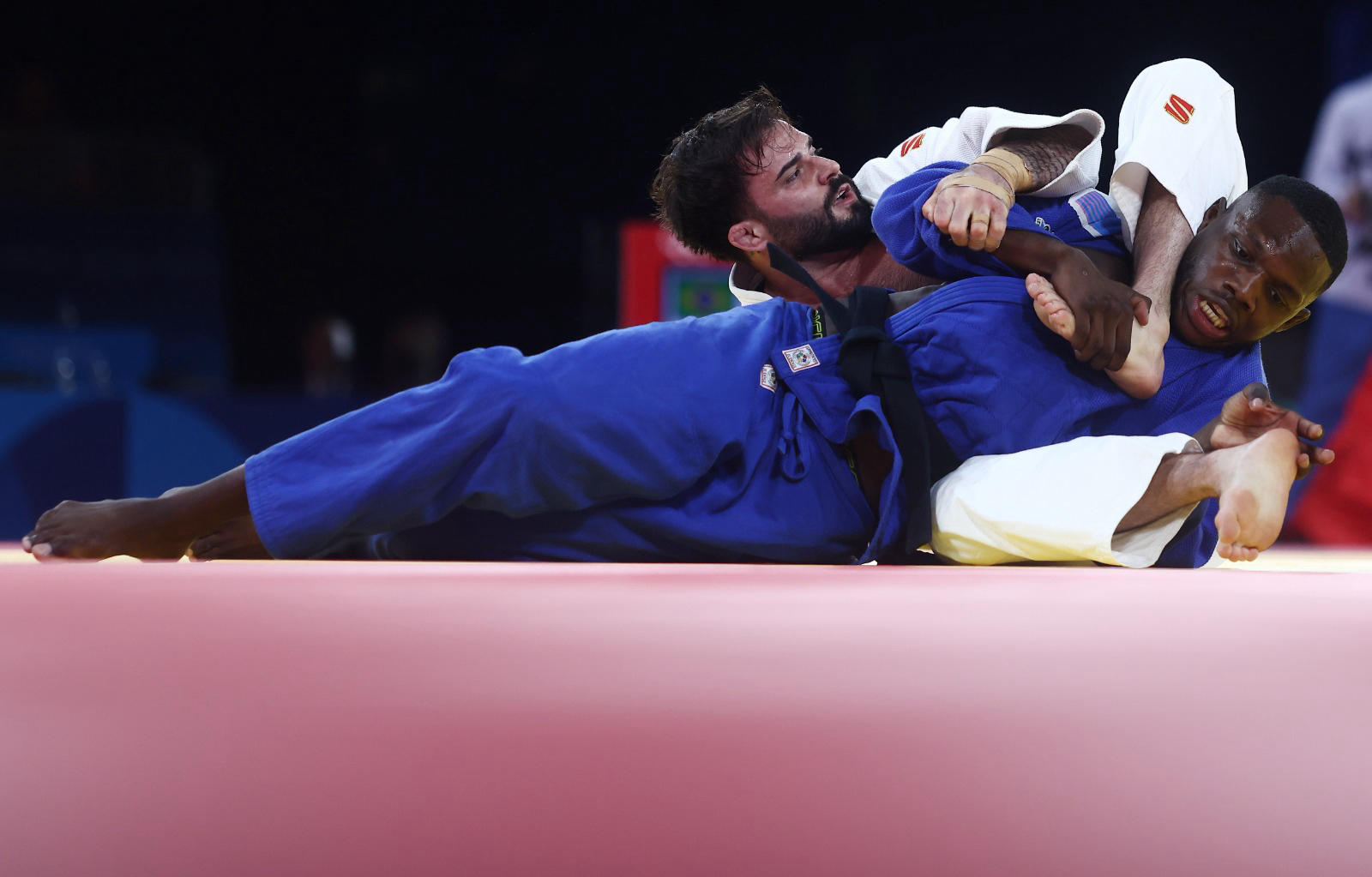 Rafael Macedo na disputa pelo bronze no Judô nas Olimpíadas de Paris 2024
