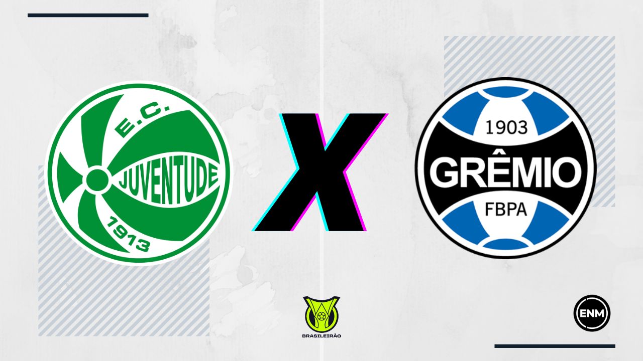 Juventude e Grêmio se enfrentam em duelo gaúcho (Arte: ENM)