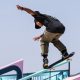 Kelvin Hoefler na final do skate street em Paris 2024 (Foto: Miriam Jeske, COB)