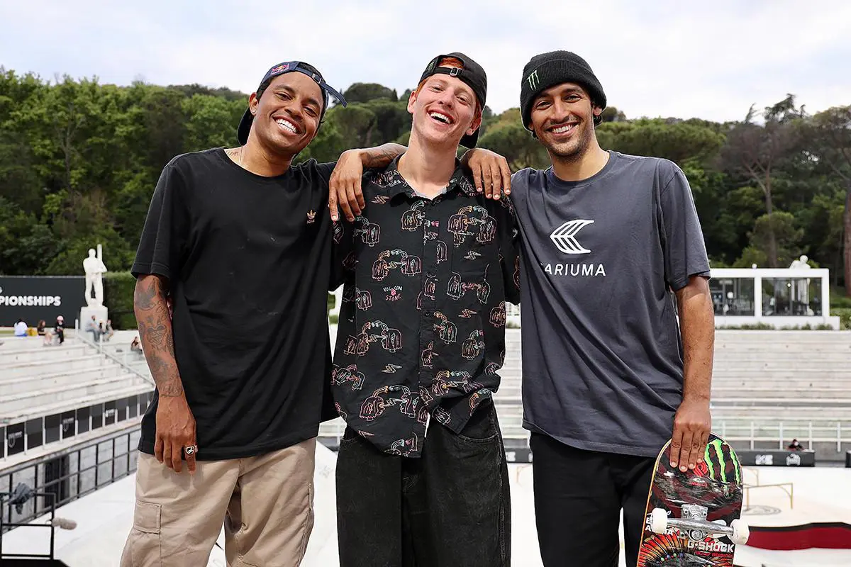 Trio do skate street brasileiro (Foto: Divulgação/COB)