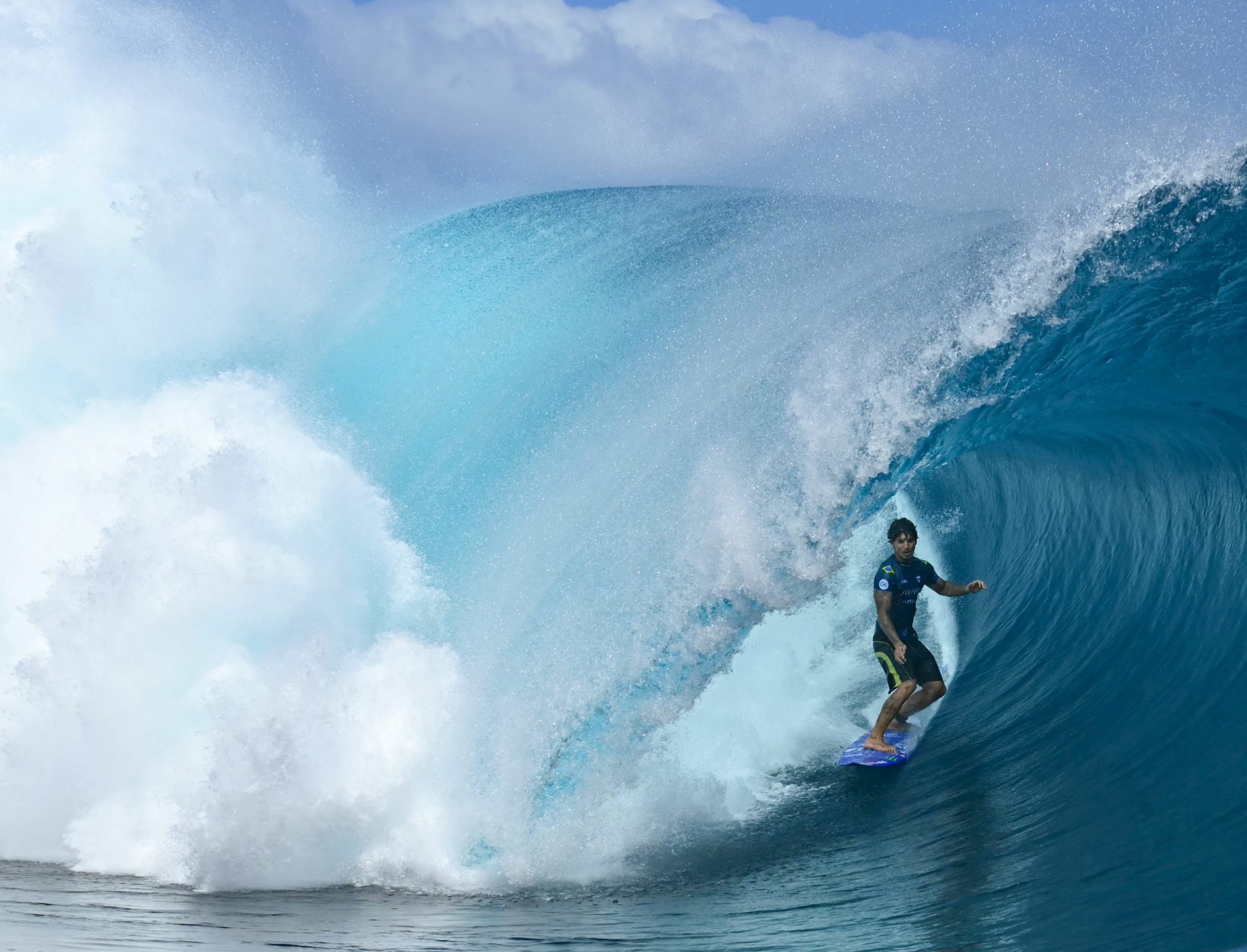 Gabriel Medina no Tahiti. (Foto: JEROME BROUILLET / AFP via Getty Images)