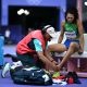 Valdileia Martins sente lesão e desiste da final do salto em altura (Foto: Ben Stansall/Getty Images)