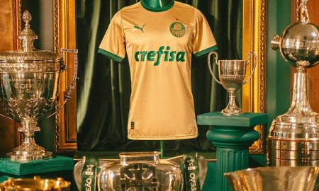 Nova terceira camisa do Palmeiras para 2024. (Foto: divulgação/Palmeiras).