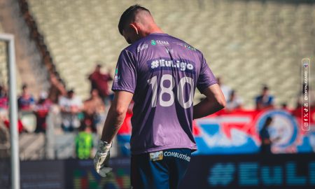 Agosto Lilás: Em jogo pelo Brasileirão, Fortaleza realiza ação de combate à violência contra a mulher (Foto: Mateus Lotif/Fortaleza EC)