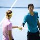 Dupla, feliz com a vitória na primeira rodada (Foto: @atptour / Mike Lawrence)