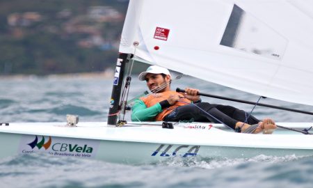 Velejador na disputa da última Copa Brasil de Vela (Foto: On Board Sports)