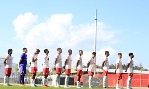 Jogadores do time Sub-20 do Red Bull Bragantino. (Foto: Fernando Roberto/Red Bull Bragantino)