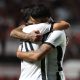 Romero e Barboza comemorando vitória. (Foto: Vítor Silva/Botafogo)