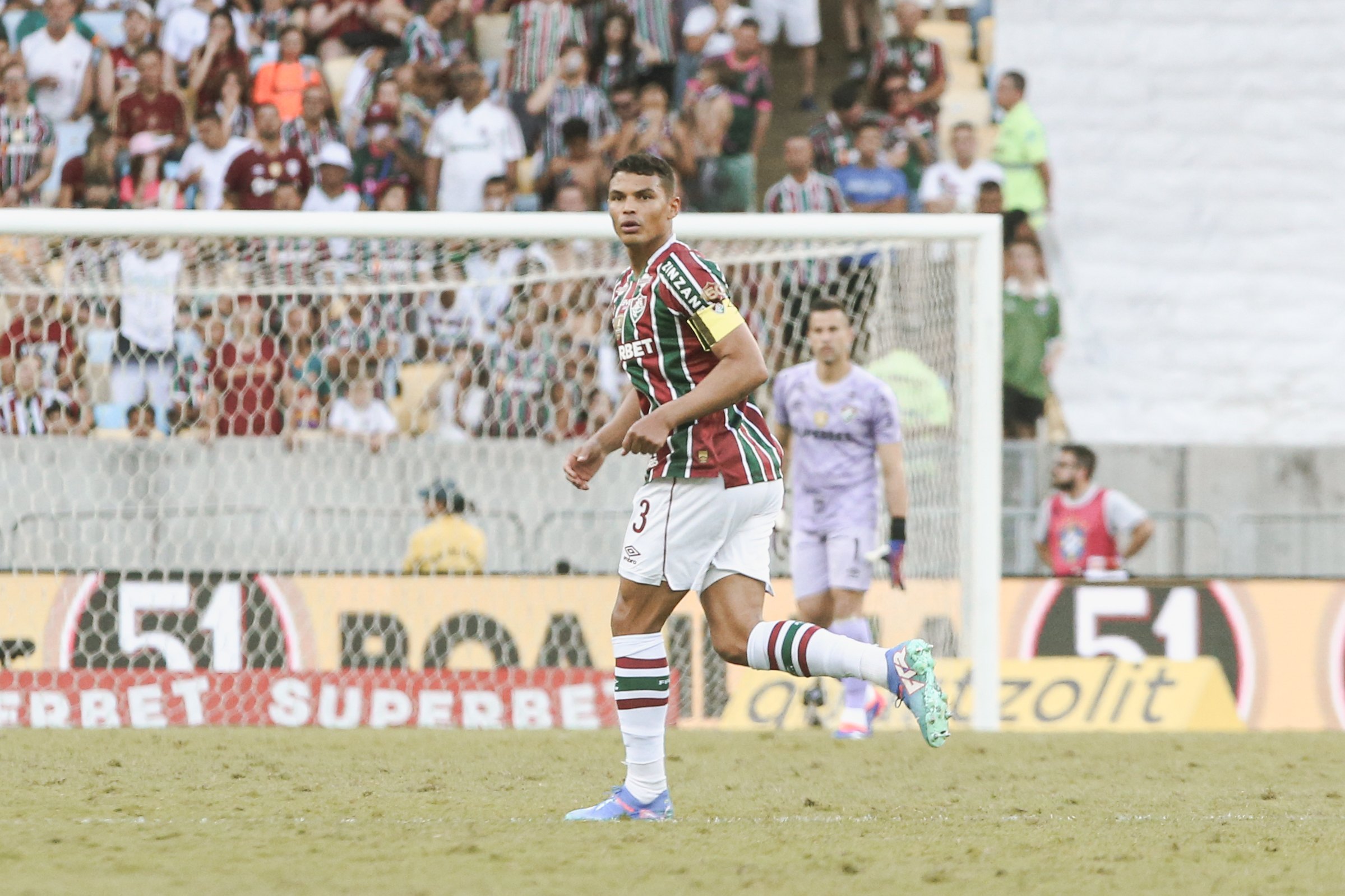 Thiago Silva no jogo contra o Bahia. (FOTO DE MARCELO GONÇALVES / FLUMINENSE FC)