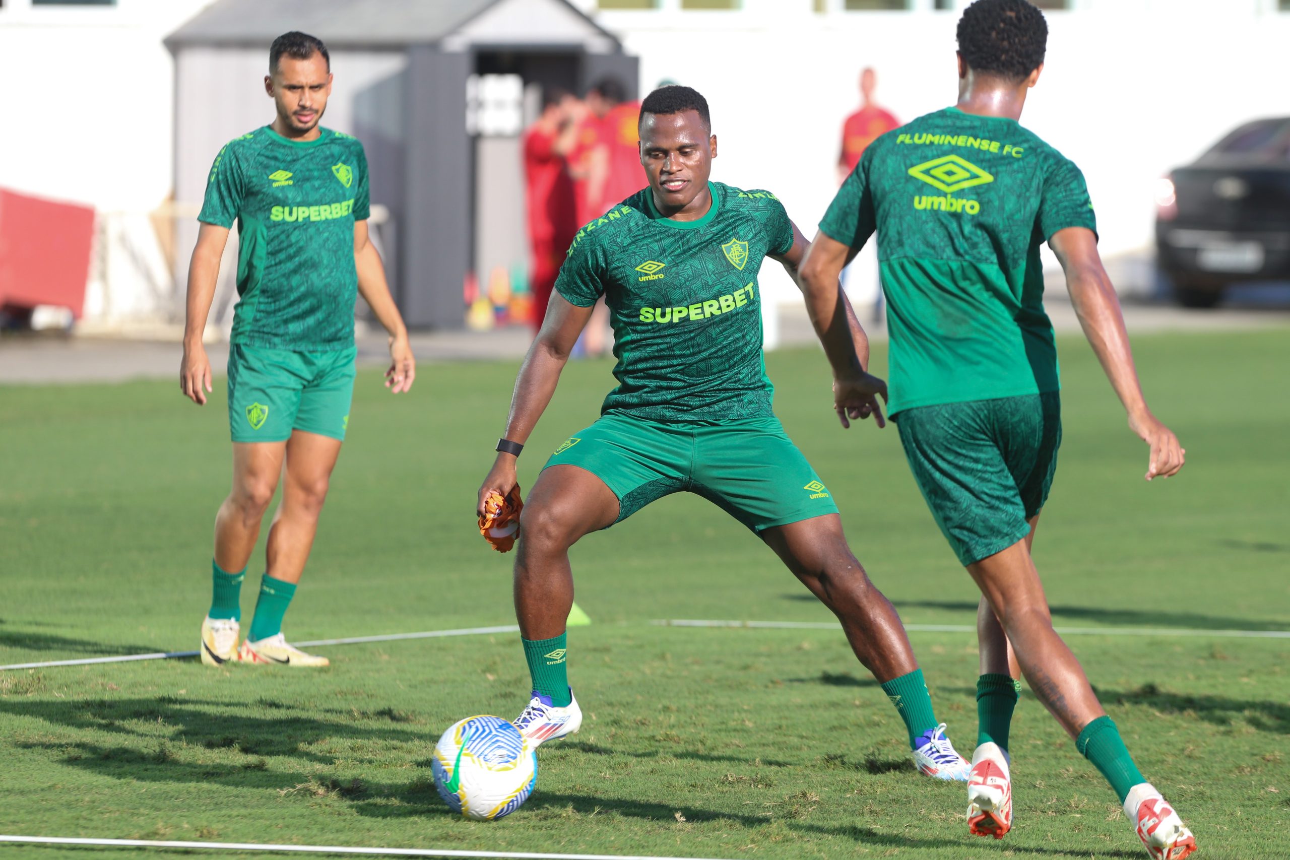 Fluminense em seu último treino visando o jogo contra o Juventude. - Foto: Marcelo Gonçalves/Fluminense F.C