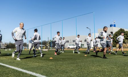 Atlético treina em Buenos Aires. (Foto: Pedro Souza / Atlético)