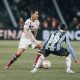 Fluminense no confronto contra o Grêmio. - Foto: Lucas Merçon/Fluminense F.C