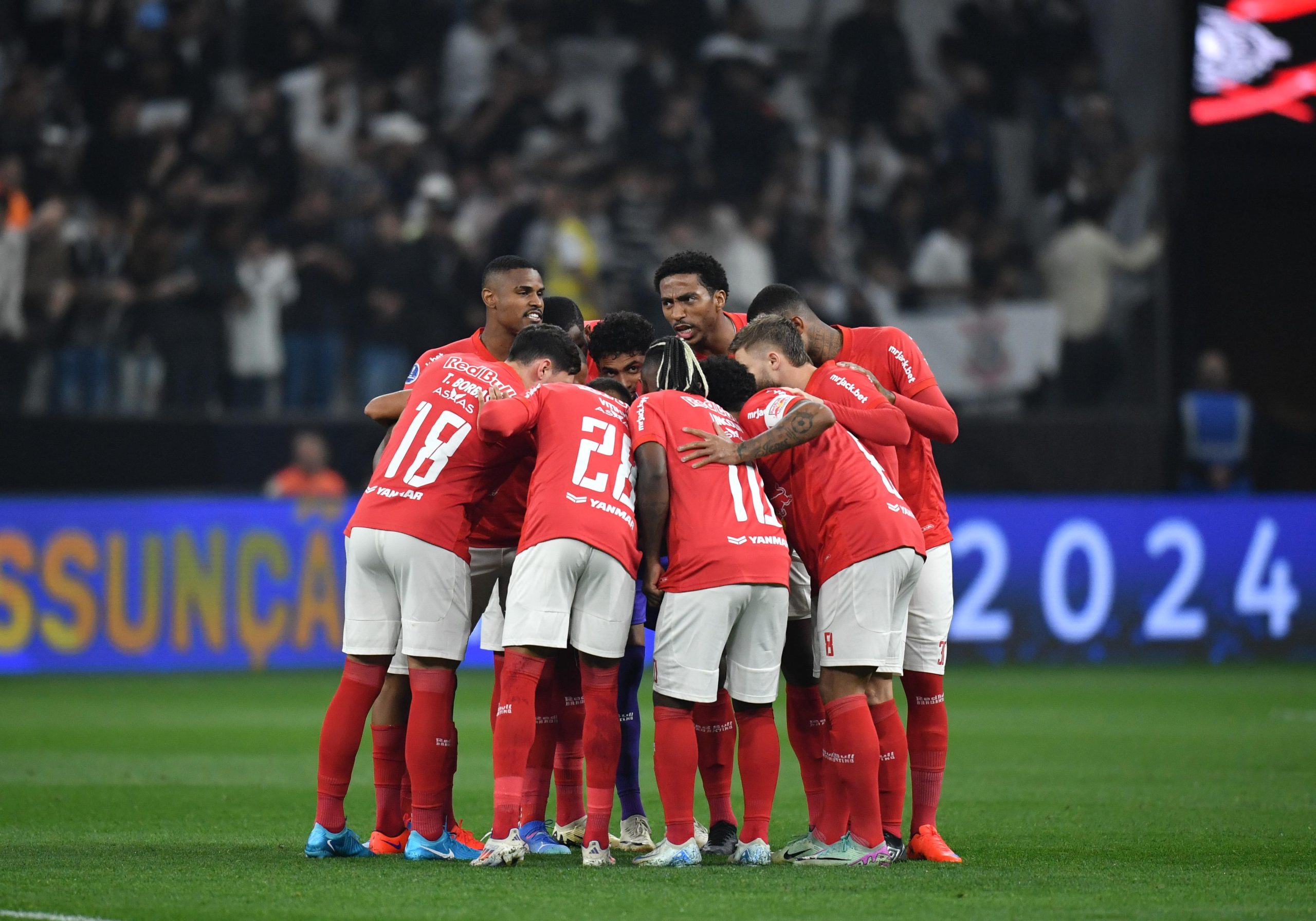 Jogadores do Red Bull Bragantino. (Foto: Ari Ferreira/Red Bull Bragantino)