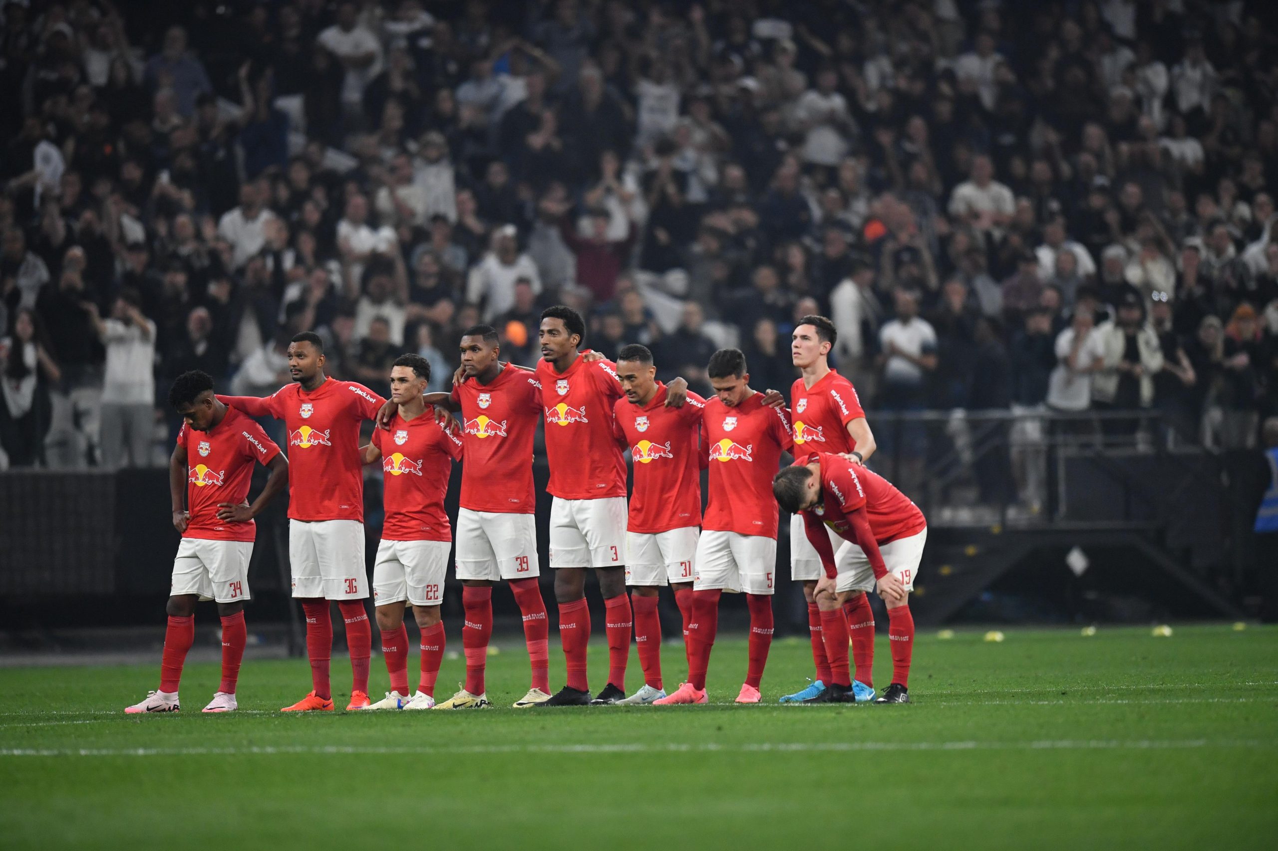 Jogadores do Red Bull Bragantino. (Foto: Ari Ferreira/Red Bull Bragantino)