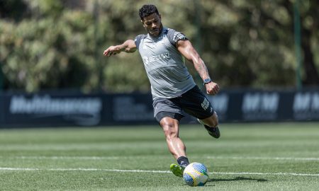 Hulk se recupera e pode enfrentar o São Paulo pela Copa do Brasil. Foto: Pedro Souza/Atlético-MG