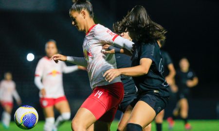 Lais, jogadora das Bragantinas. (Foto: Fernando Roberto/Red Bull Bragantino)