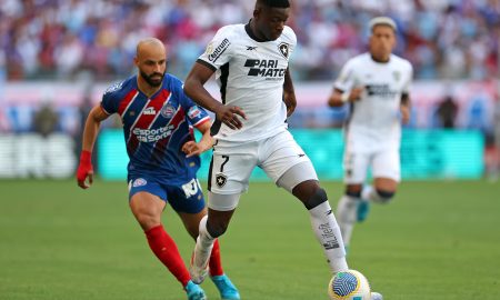 Luiz Henrique durante o jogo diante do Bahia. ( Foto: Vitor Silva/Botafogo)