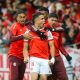 Borré comemora o gol do Internacional (Foto: Ricardo Duarte / Internacional)