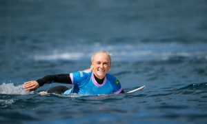 Tatiana Weston-Webb em Teahupo'o. (Foto: ISA / Beatriz Ryde)