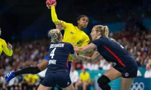 Brasil é derrotado pela Noruega no handebol e está eliminado das Olimpíadas (Foto: Bruno Ruas/CBHb)