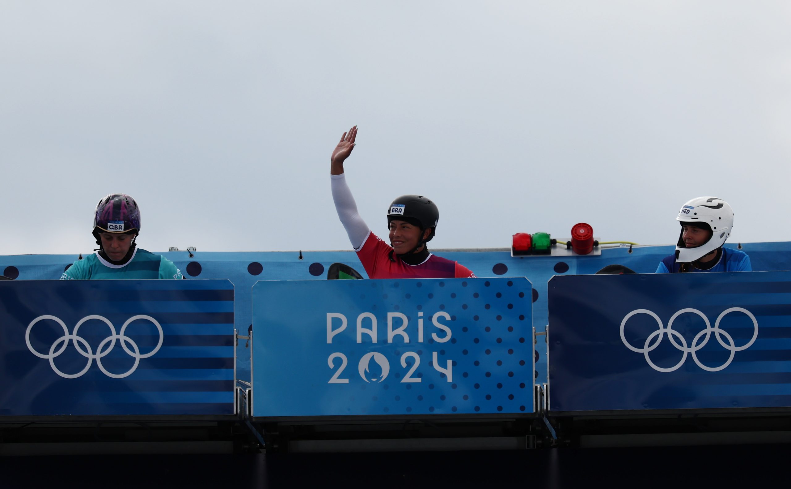 Ana Sátila em prova nas Olimpíadas de Paris