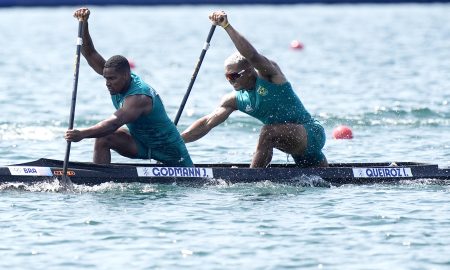 Isaquias Queiroz e Jack Godmann conquistaram o oitavo lugar no c2 500m Foto: Alexandre Loureiro/COB