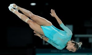 Camila Gomes trampolim na olimpíada de Paris