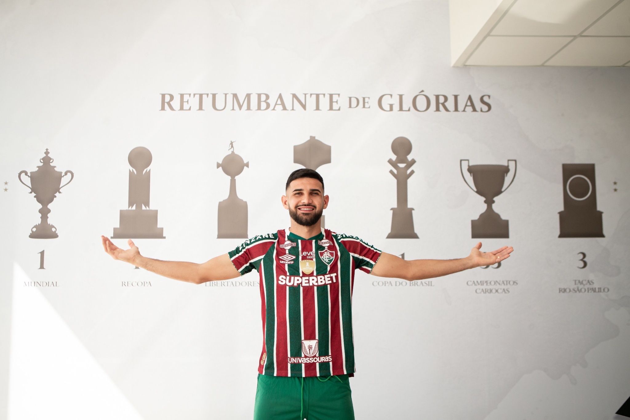 Ignácio foi anunciado no dia 19 de julho pelo Fluminense. - Foto: Lucas Merçon/Fluminense F.C