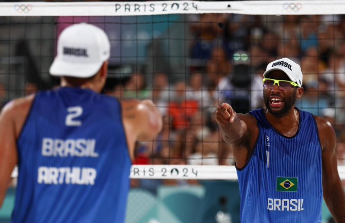 Brasil avança no vôlei de praia. (Foto: COB)