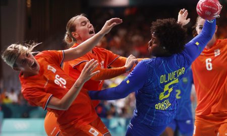 Handebol Brasil contra Holanda nas Olimpíadas de Paris