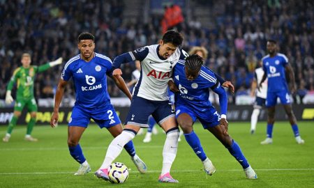 Leicester x Tottenham. (Foto: Michael Regan/Getty Images)