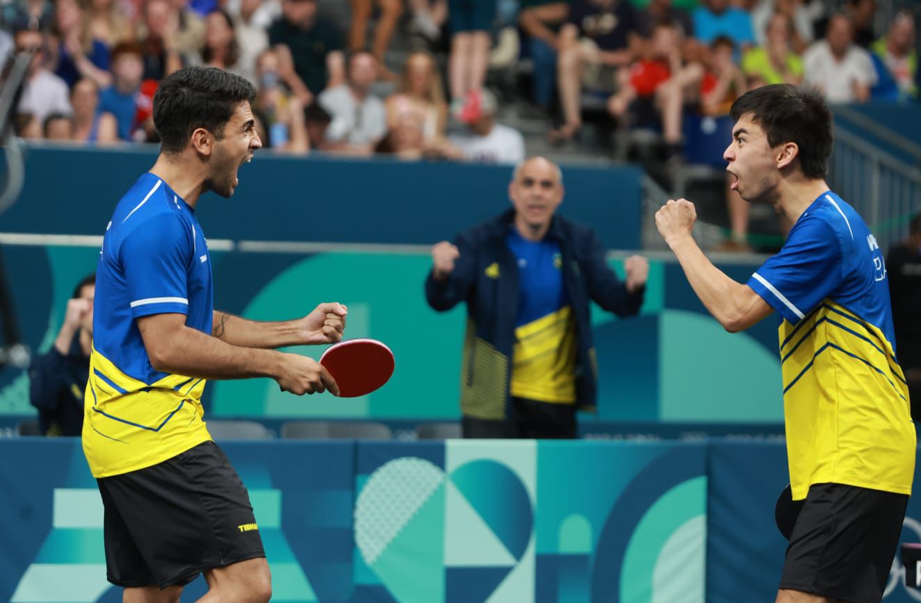 Teodo e Isihy. (Foto: Divulgação/ITTF)