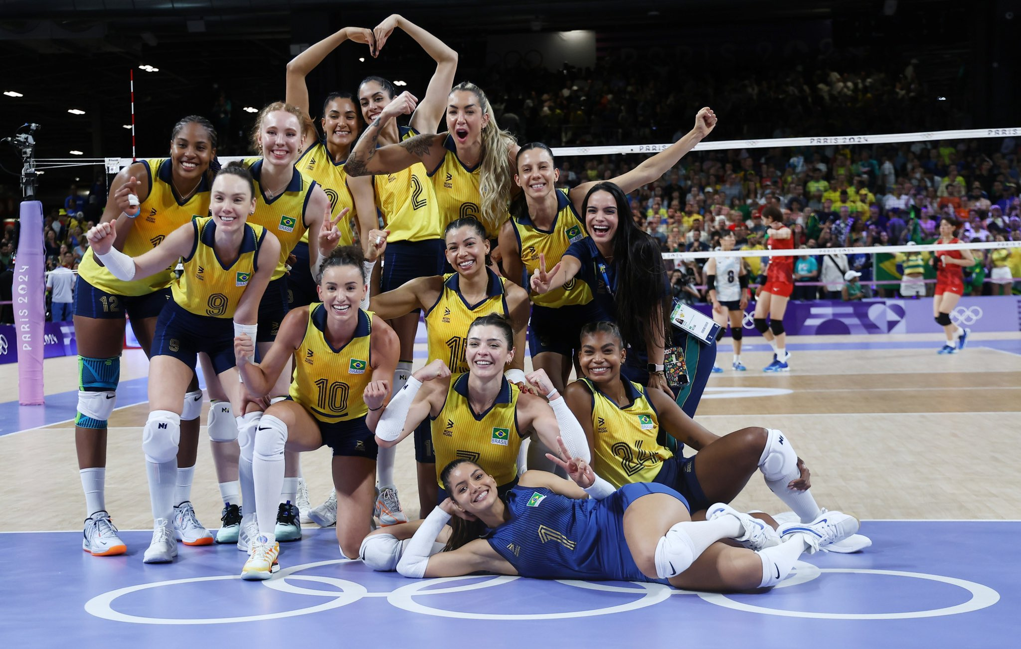 Vôlei feminino do Brasil vence o Japão