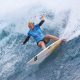 Tatiana Weston-Webb em Teahupo'o. (Foto: William Lucas/COB)