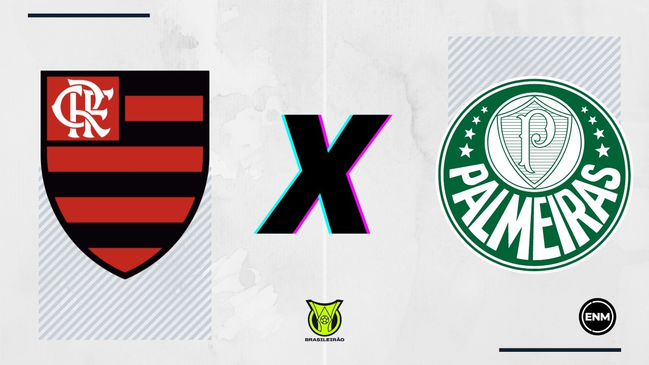 FLAMENGO X PALMEIRAS. ARTE: ENM