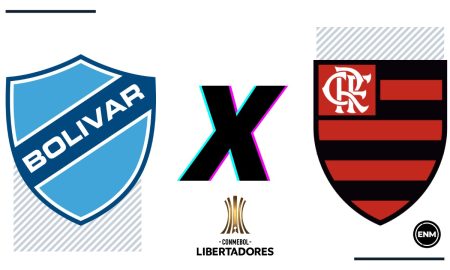 Bolívar e Flamengo se enfrentam nesta quinta-feira (22), às 21h30 (horário de Brasília), no Maracanã, em duelo válido pela partida de volta das oitavas de final da Libertadores (Arte: ENM)