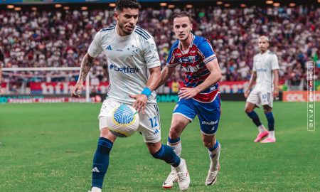 Cruzeiro e Fortaleza em ação durante o primeiro turno do Brasileirão. (Foto: Matheus Lotif/Fortaleza EC)